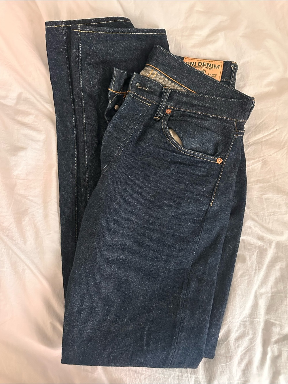 Oni 15oz Ishikawadai Japanese Selvedge Denim Regular Straight size 30